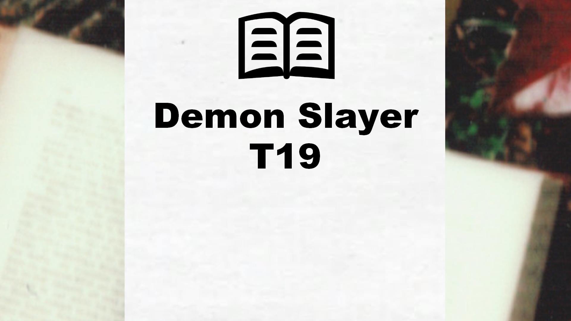 Demon Slayer T19 – Critique