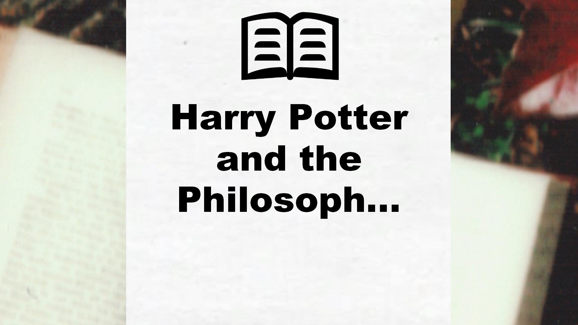 Harry Potter and the Philosoph… – Critique