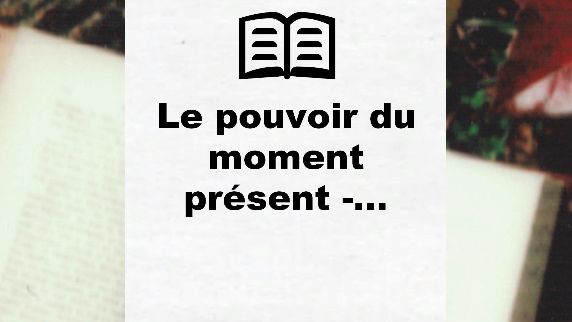 Le pouvoir du moment présent -… – Critique