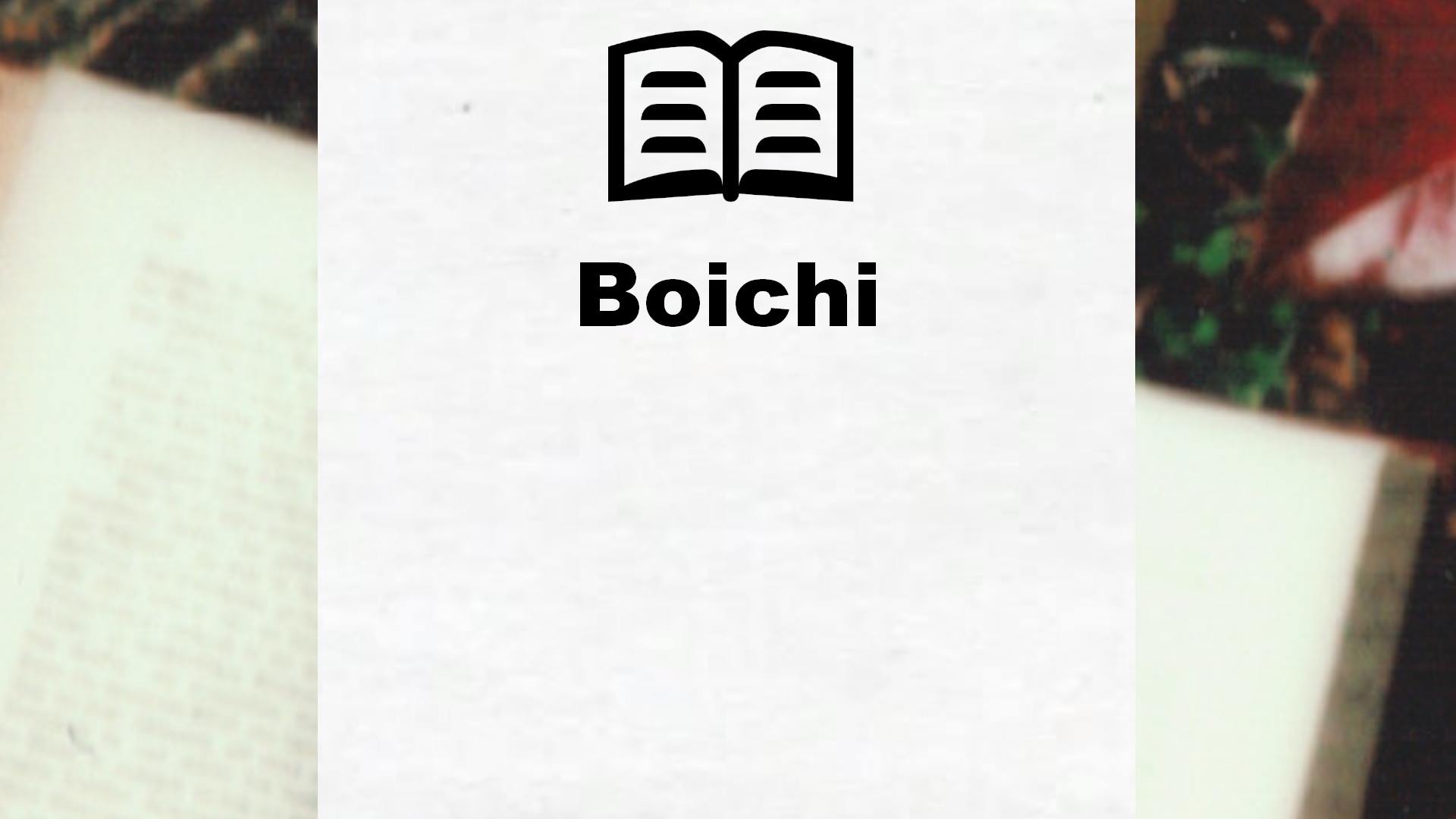 Livres de Boichi