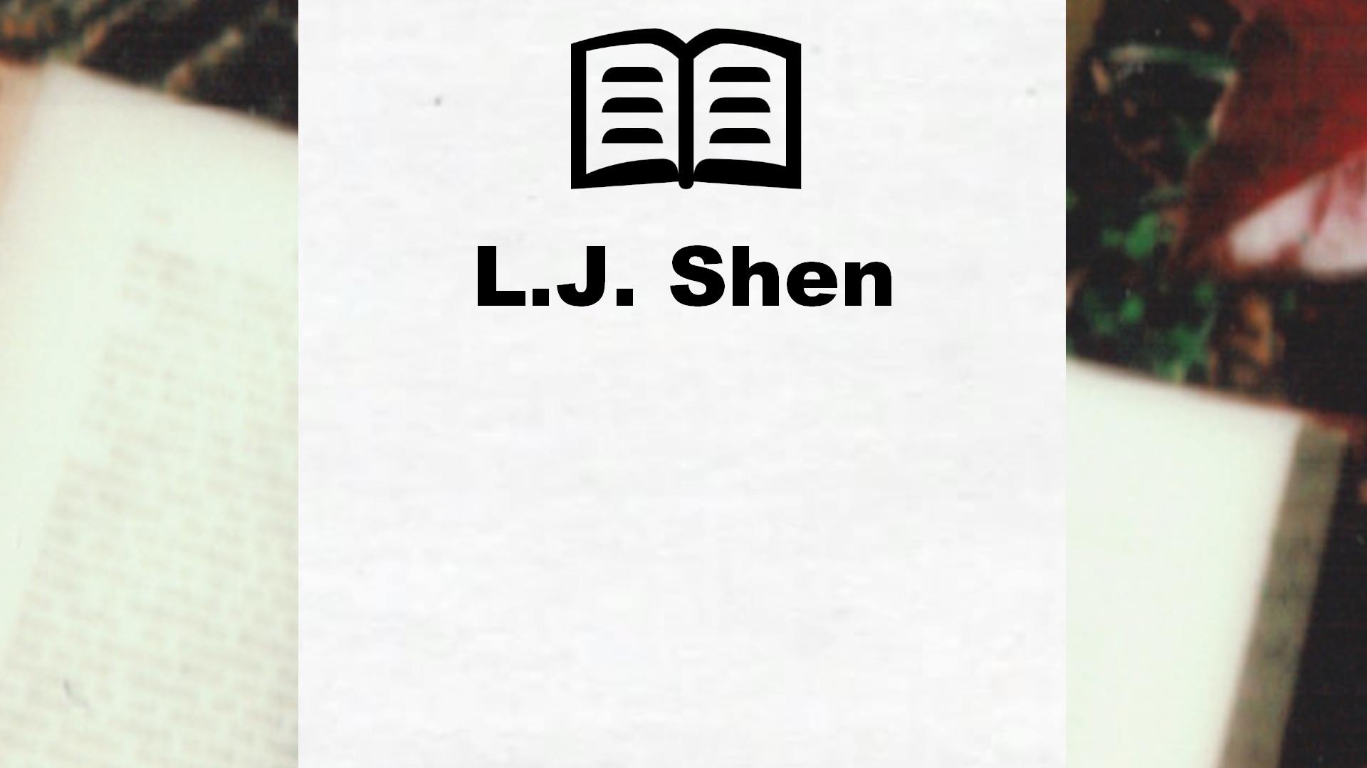 Livres de L.J. Shen