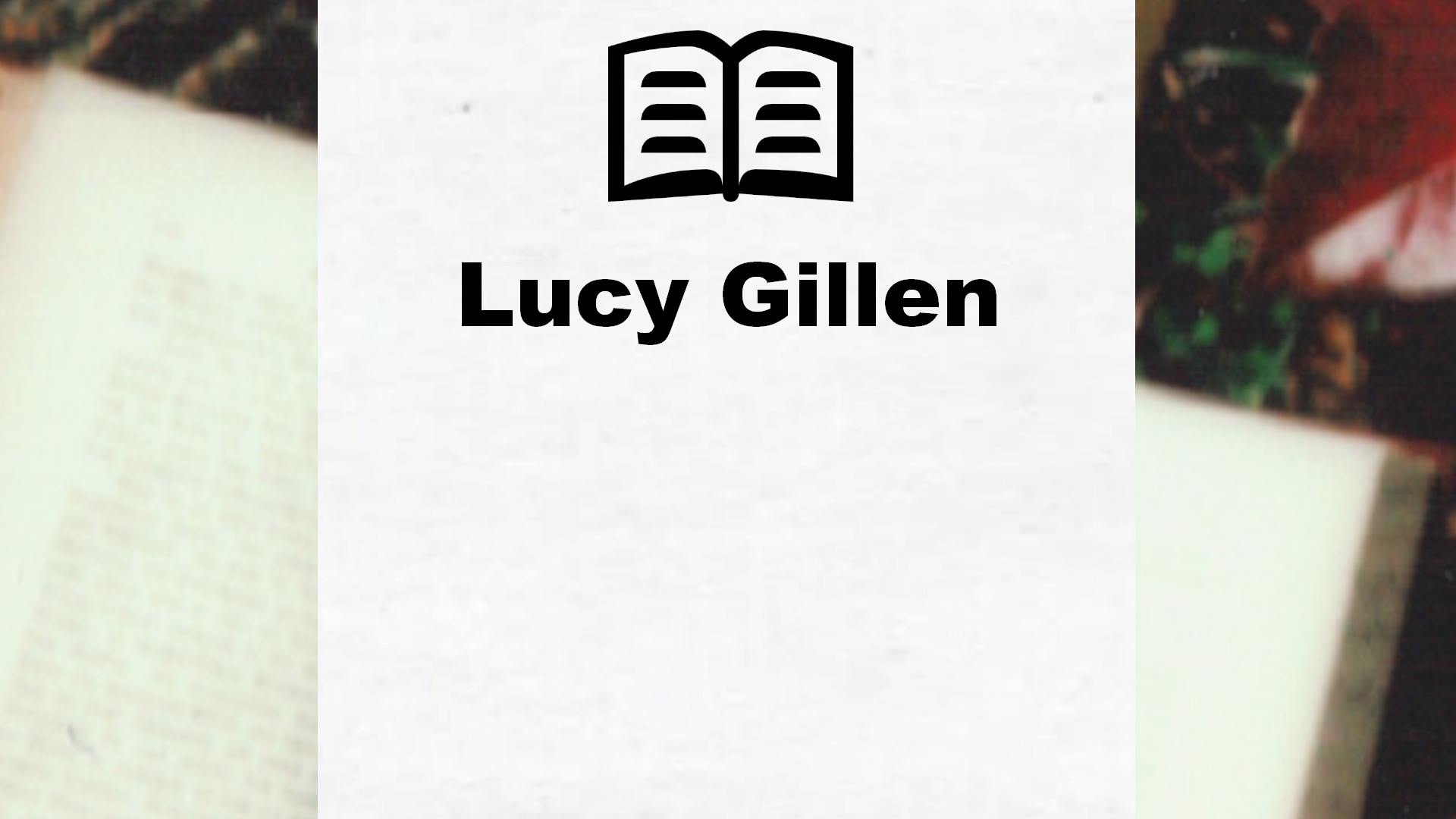 Livres de Lucy Gillen