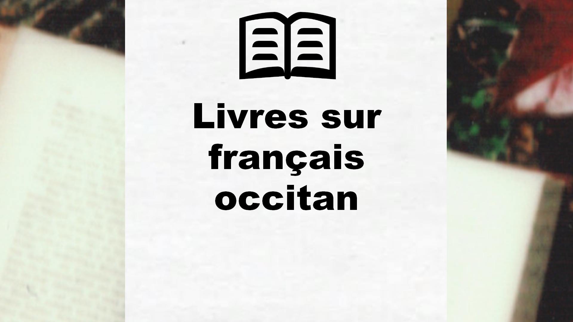 Livres sur français occitan