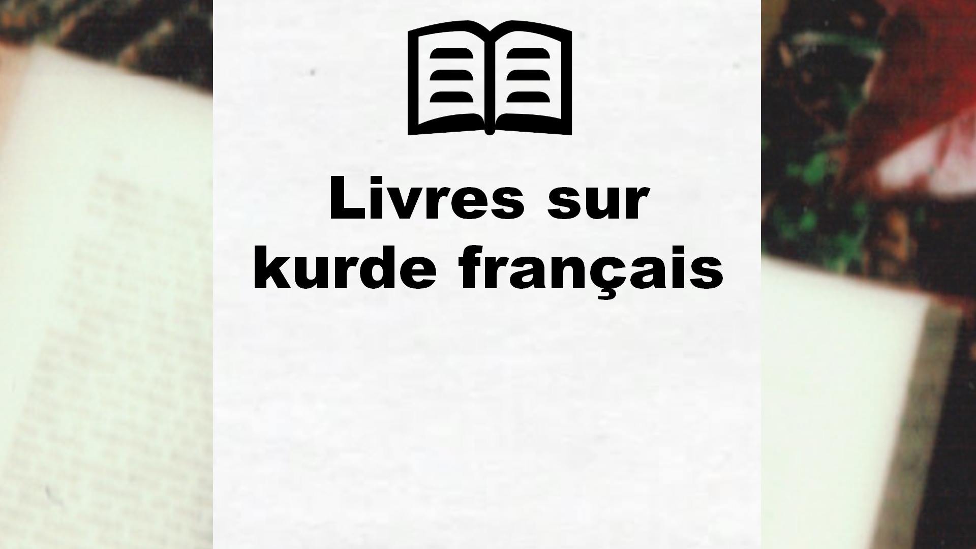 Livres sur kurde français