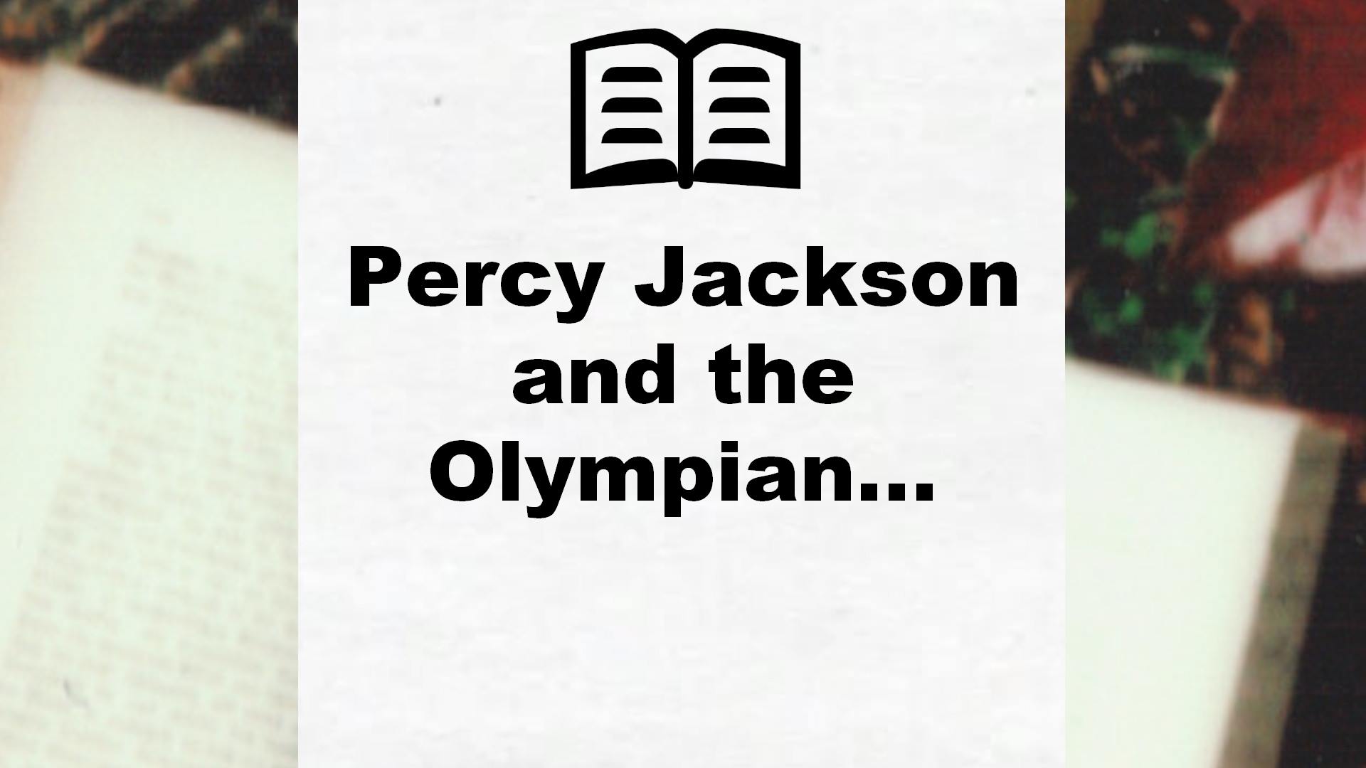 Percy Jackson and the Olympian… – Critique